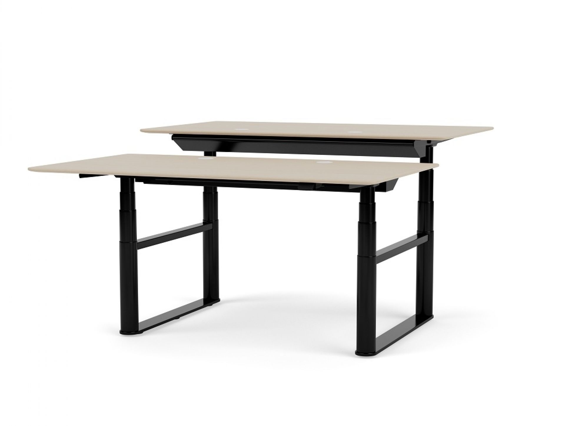HiLow Double Table de travail réglable en hauteur Montana