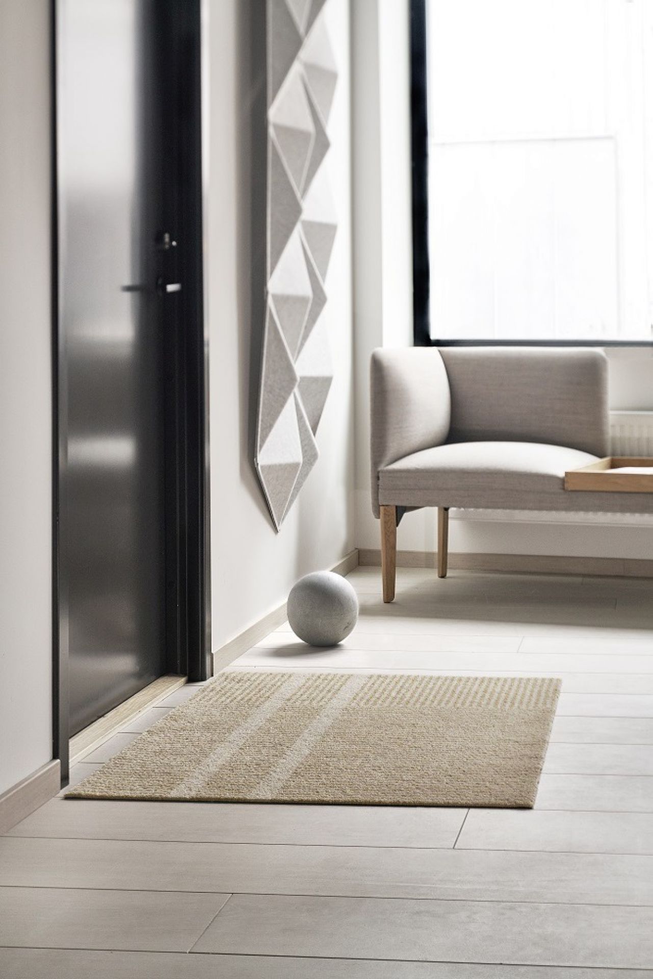 Løype Indoor / Outdoor Paillasson L 60 x P 85 cm / BREEZY BEIGE Heymat OFFRE SPECIALE