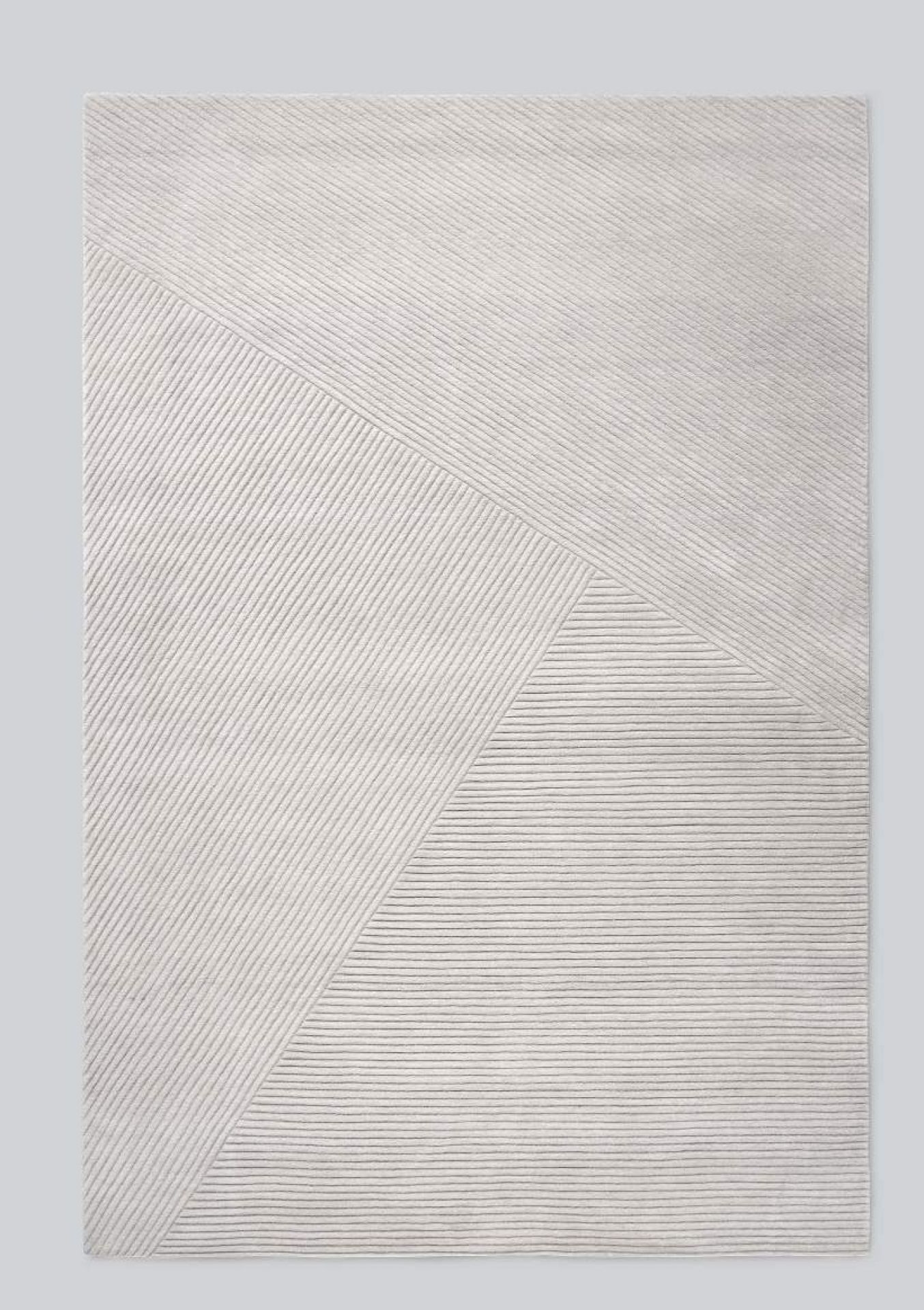 Row Large tapis gris clair Northern