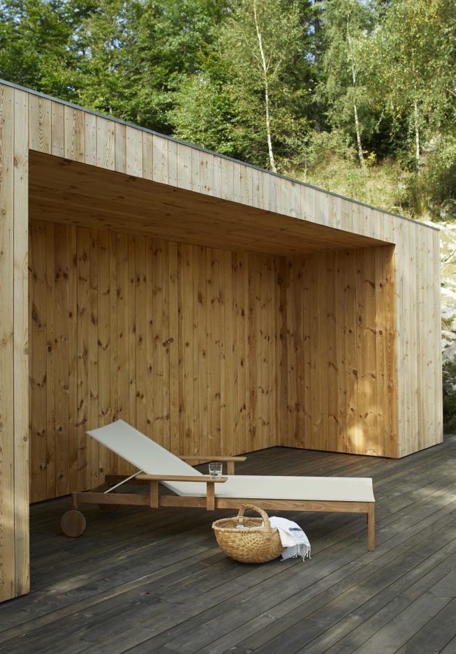 Pelagus Sunbed Bain de soleil d'extérieur Skagerak by Fritz Hansen