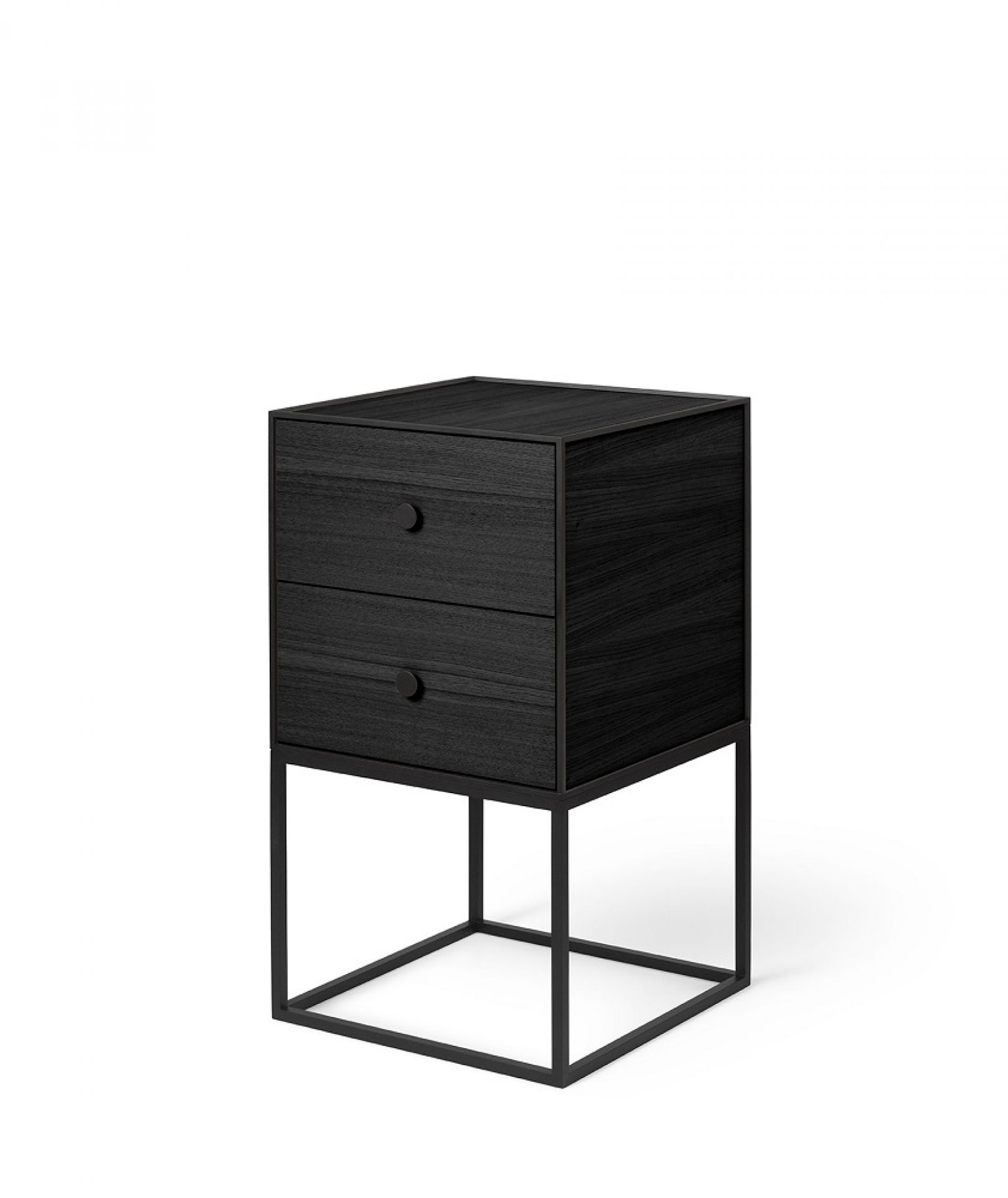 Frame 35 Élément d'armoire avec 2 tiroirs Audo Frêne noir