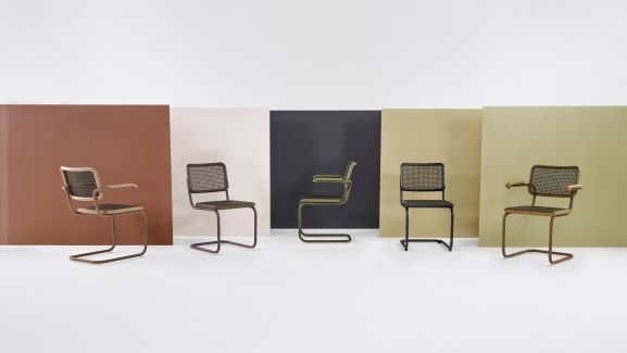 S 64 V Tube d'acier Classique Piétement luge Thonet