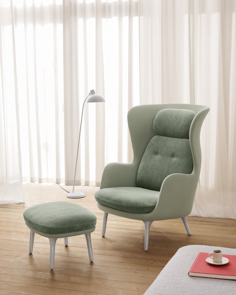 JH11 / JH12 Tabouret pour RO Fauteuil Fritz Hansen