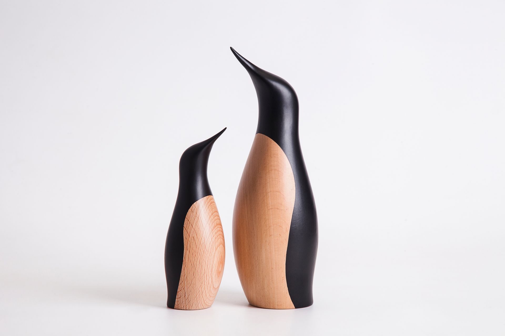 Grand pingouin figure en bois Architectmade PIÈCE UNIQUE