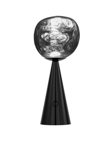 Melt Portable LED Lampe de table noir Tom Dixon