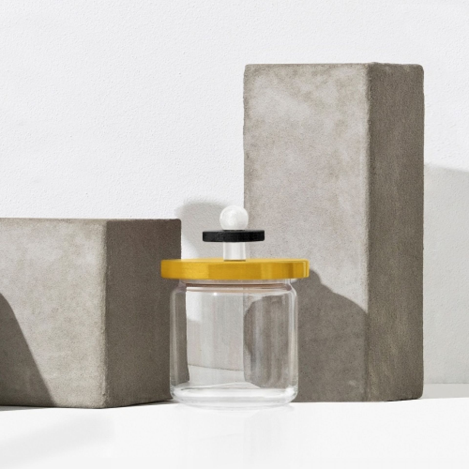 Pot de cuisine ES16/75 H 17 cm Alessi Jaune, noir et blanc OFFRE SPECIALE