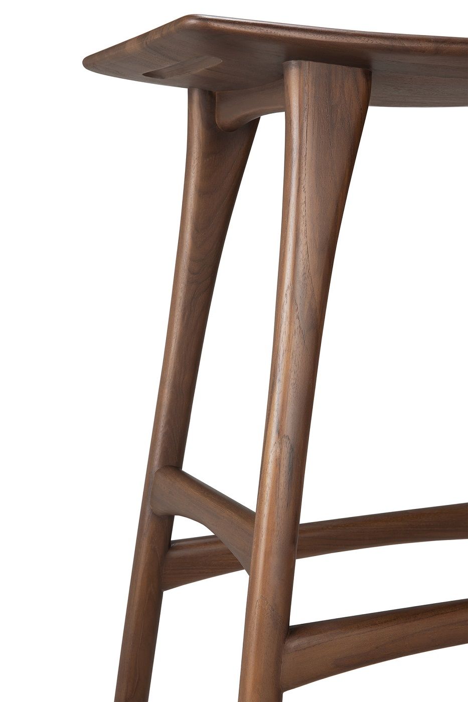 Osso Tabouret de bar teck marron foncé Ethnicraft 