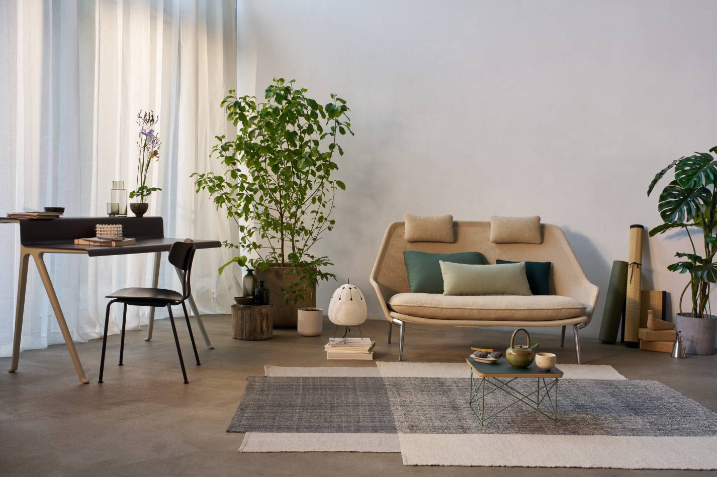 Occasional Table LTR Table d'appoint linoléum jade Vitra