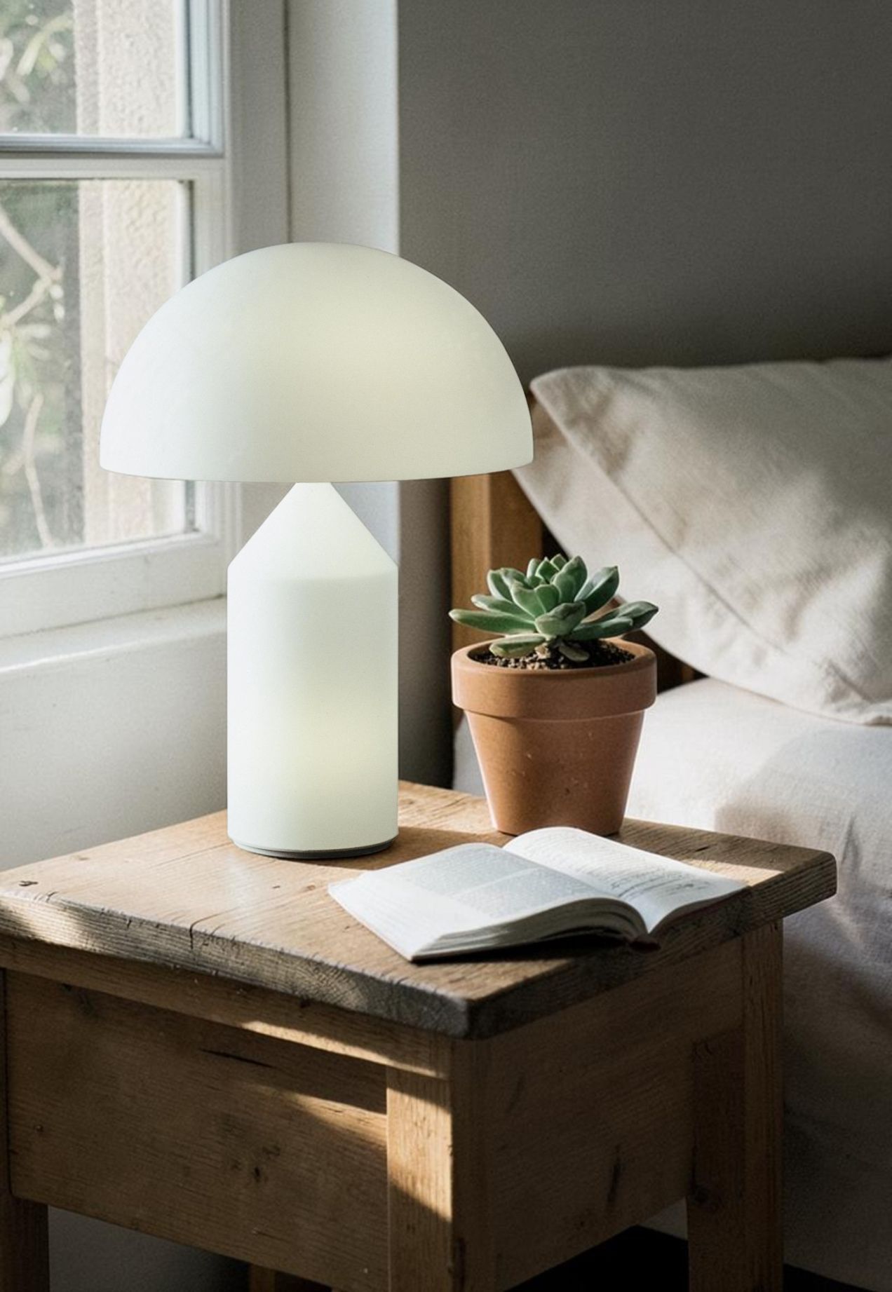 Atollo Lampe de Table Verre de Murano Oluce