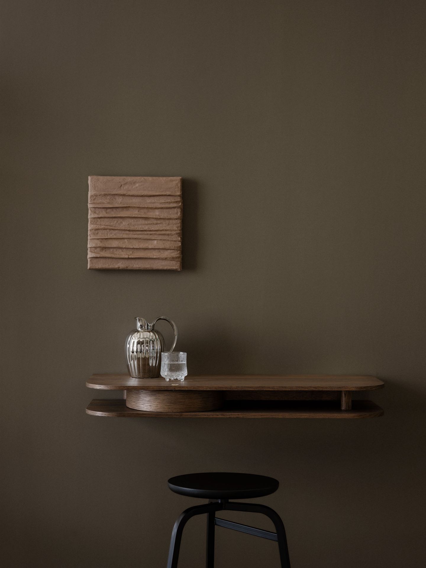 Valet console murale Chêne fumé Northern