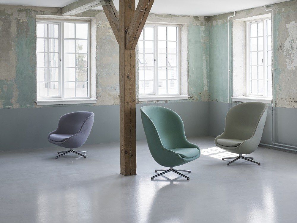 Hyg Lounge Chair Low Swivel Fauteuil Normann Copenhagen