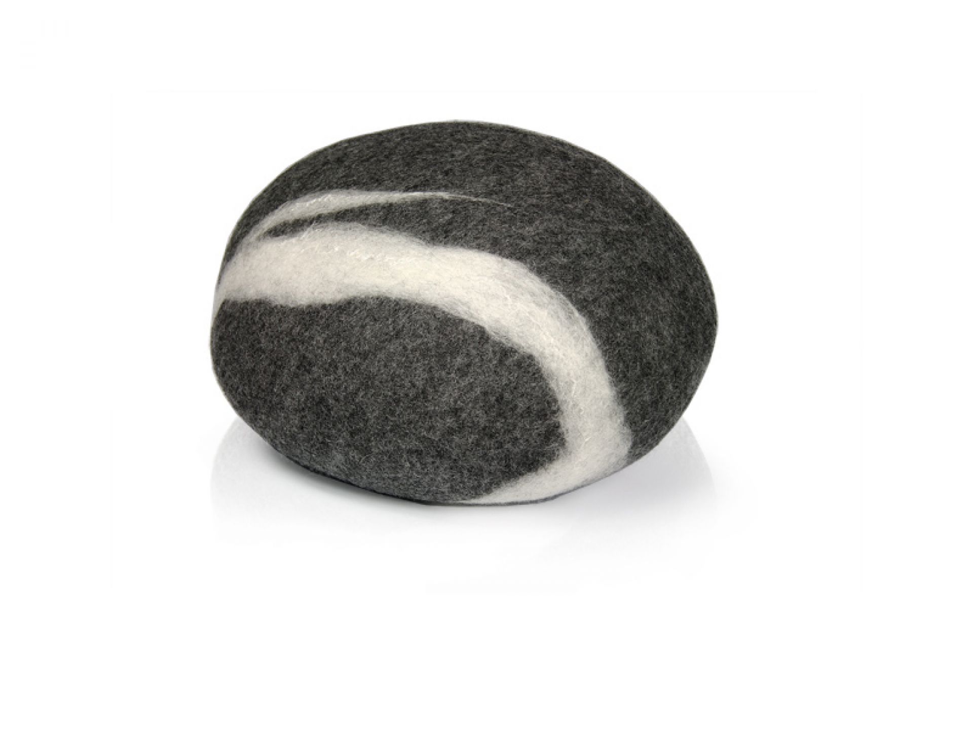 Stone Pillow Coussin en feutrine gris fonce Fivetimesone OFFRE SPECIALE