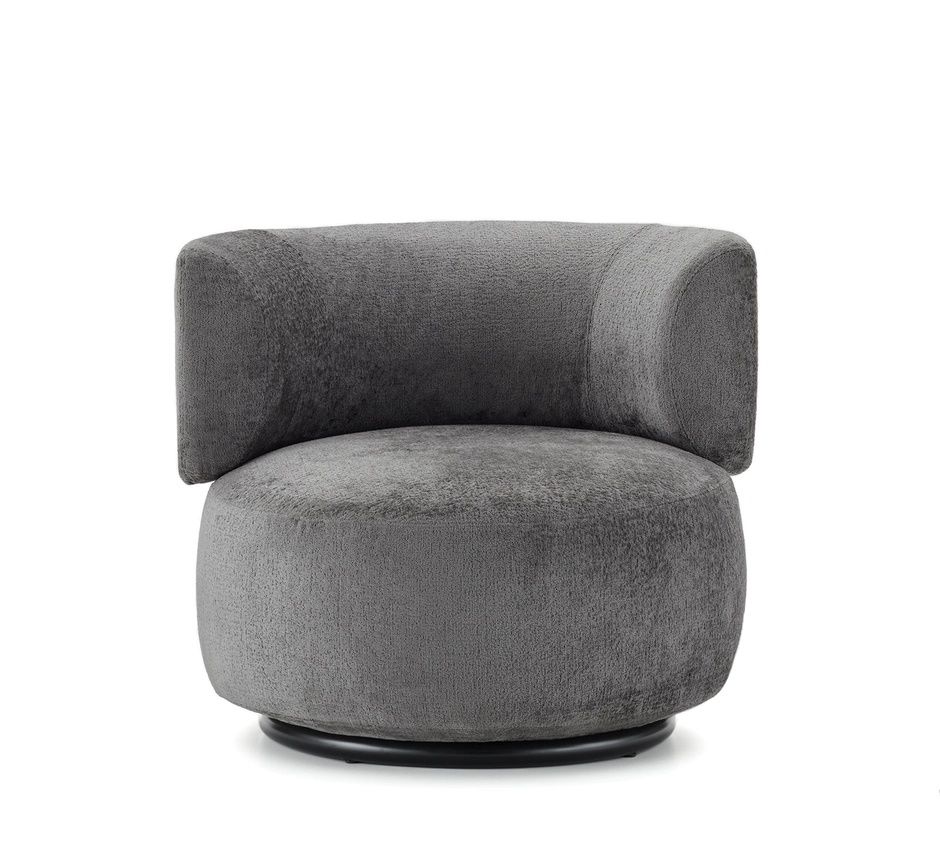 K-Wait Fauteuil Chenille gris Kartell