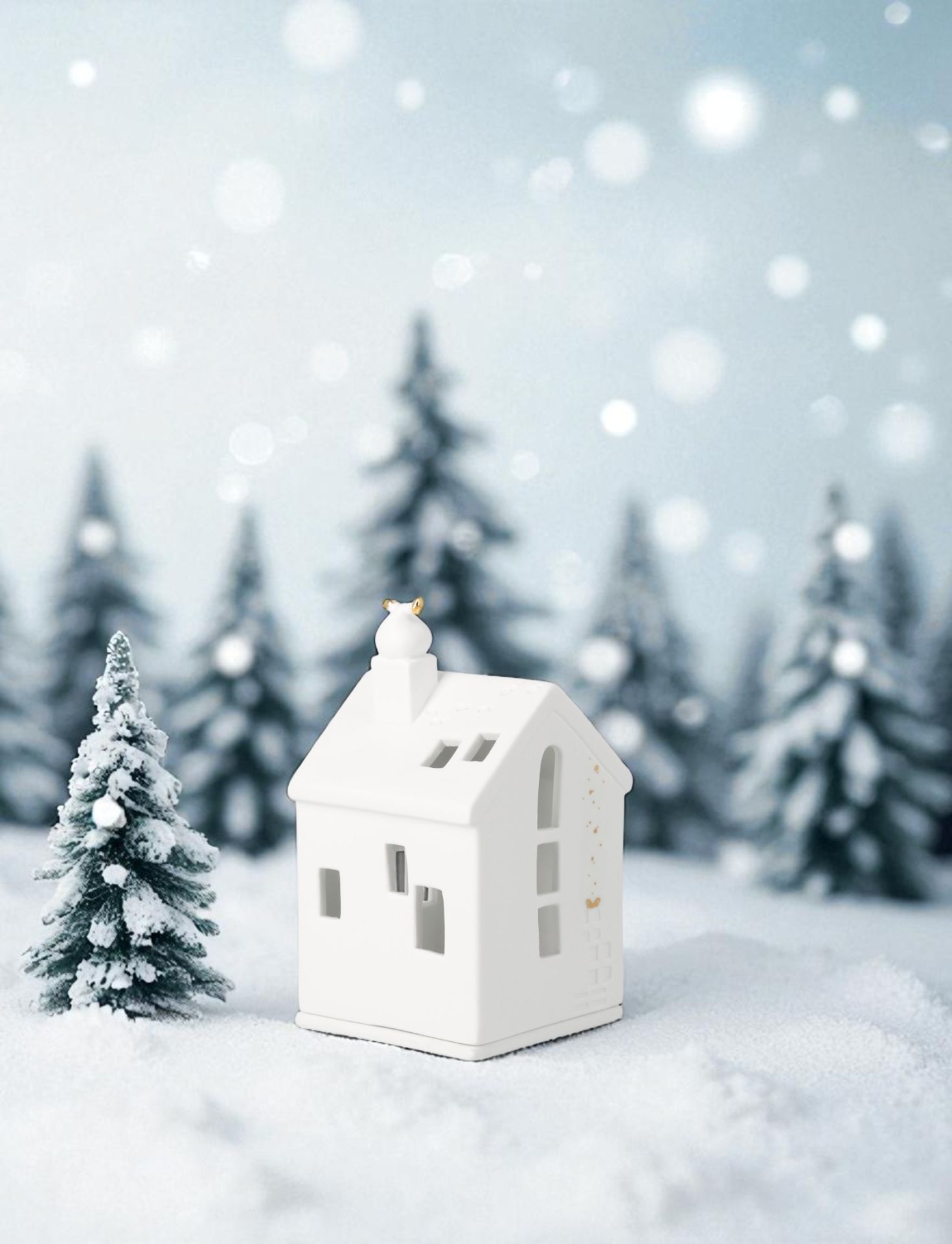 Maison lumineuse Les pieds du Père Noël Roues