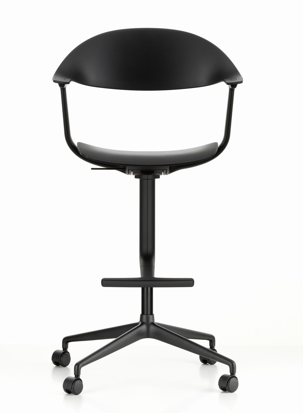 Fauteuil pivotant Mynt High assise et dossier en plastique Vitra