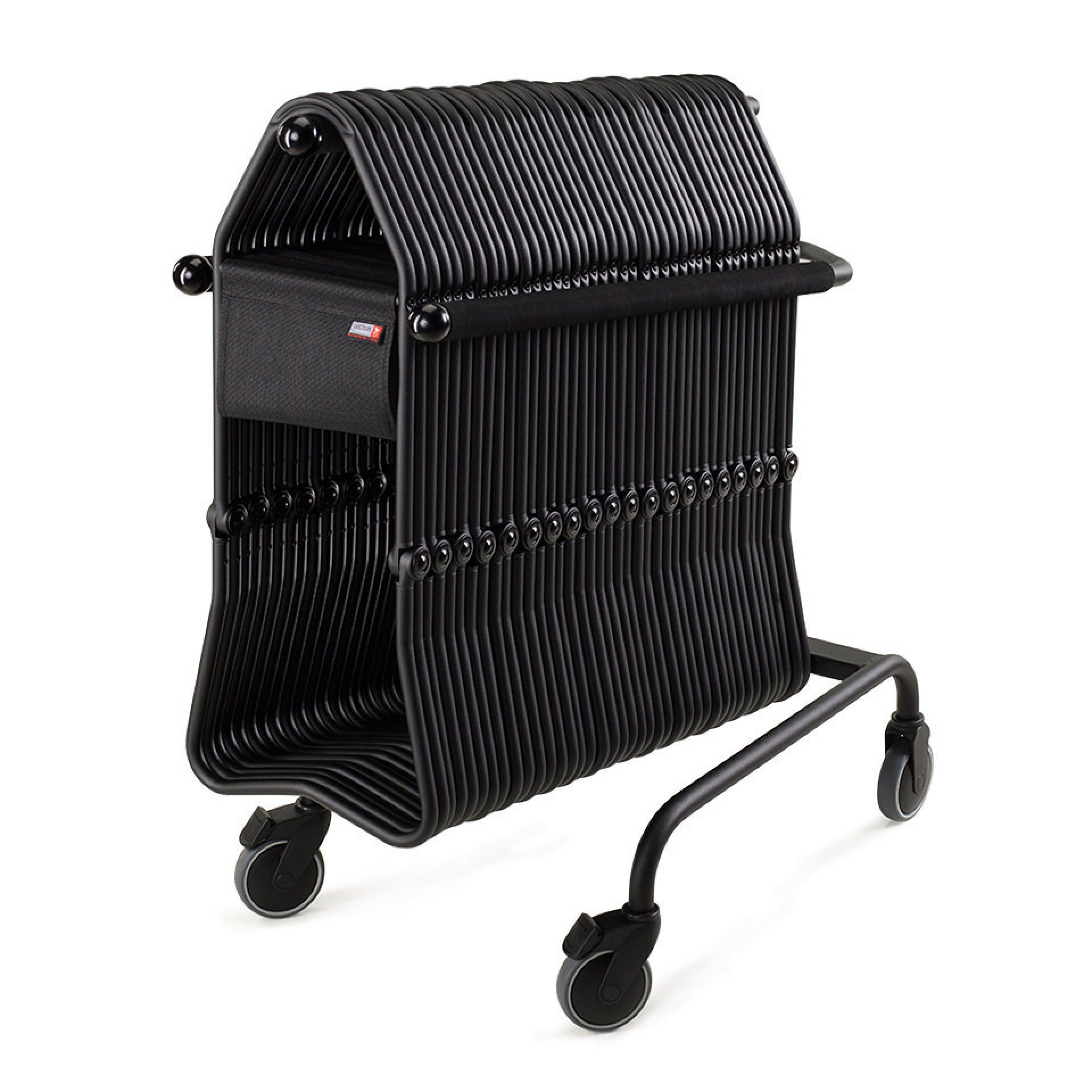Stockholm II Tabouret, Tabouret pliant / Museum Tabouret noir Lectus