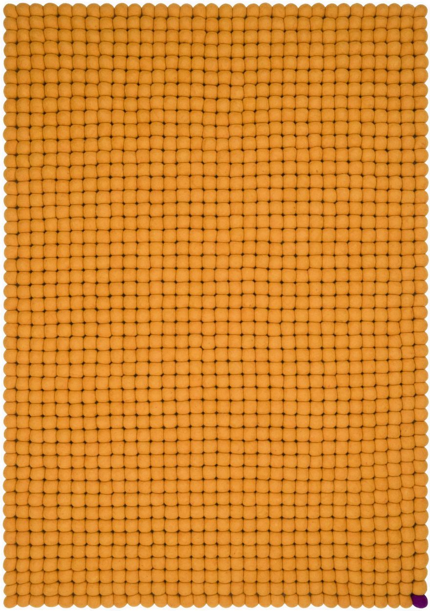 Big One Rectangulaire Tapis en feutre 200 x 300 cm myfelt Jaune ocre