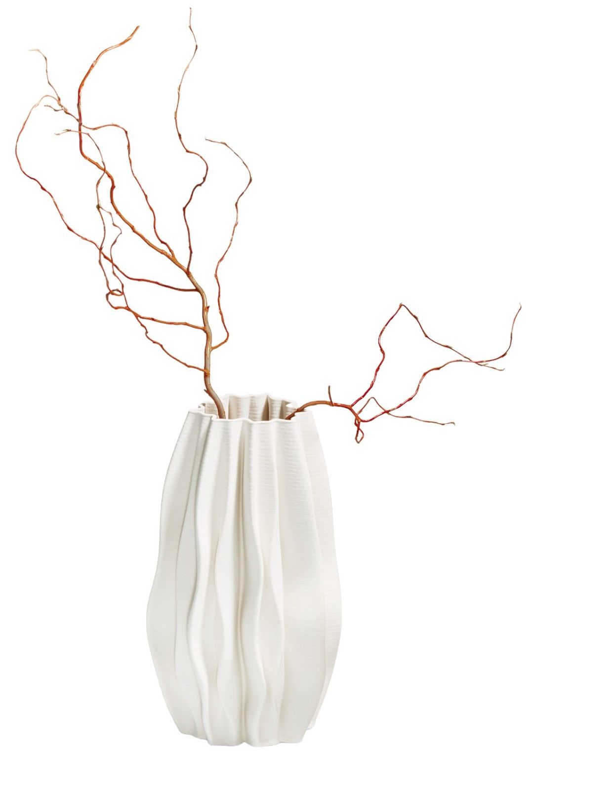 PLISSEE Vase en céramique Philippi 