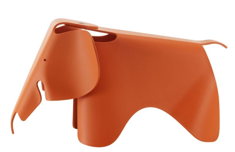 Eames Elephant tabouret RE Vitra Red Orange