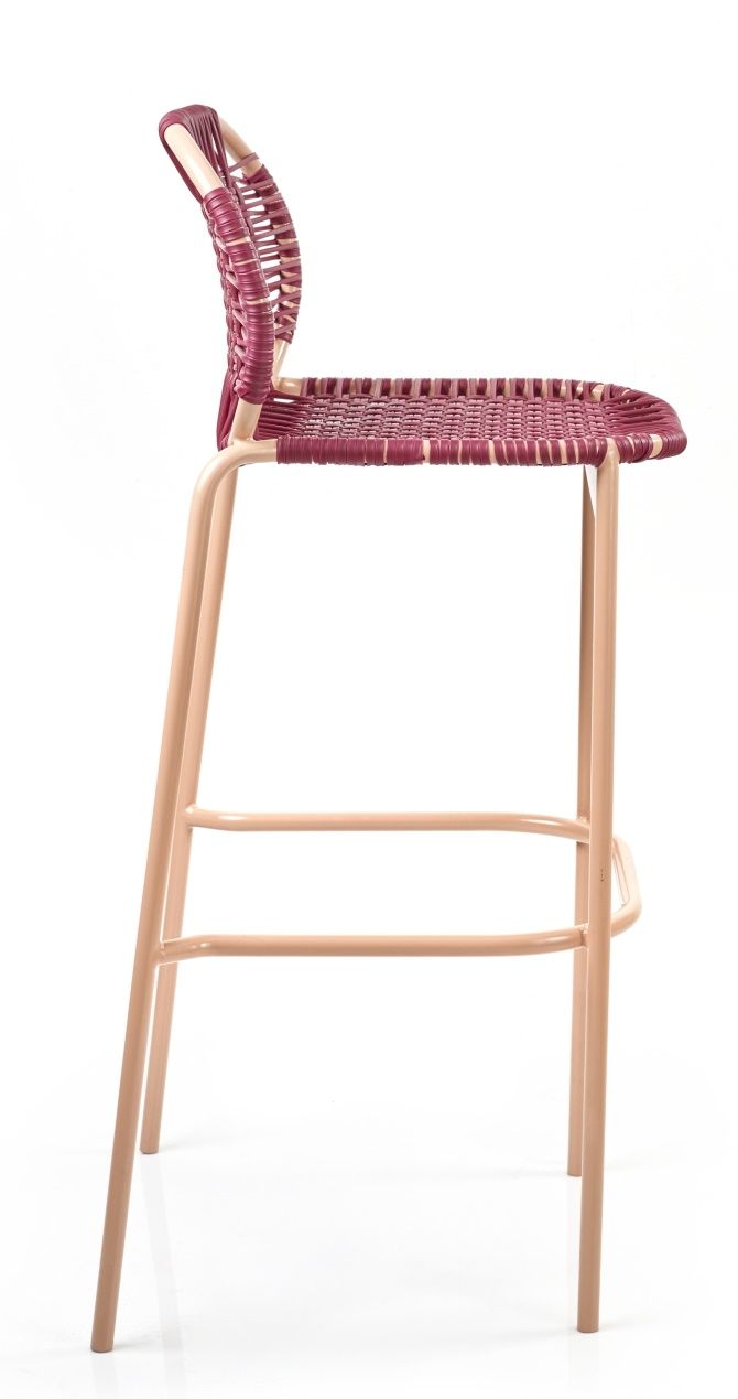 Cielo Barstool Tabouret de bar Extérieur ames Rouge - Rose sable