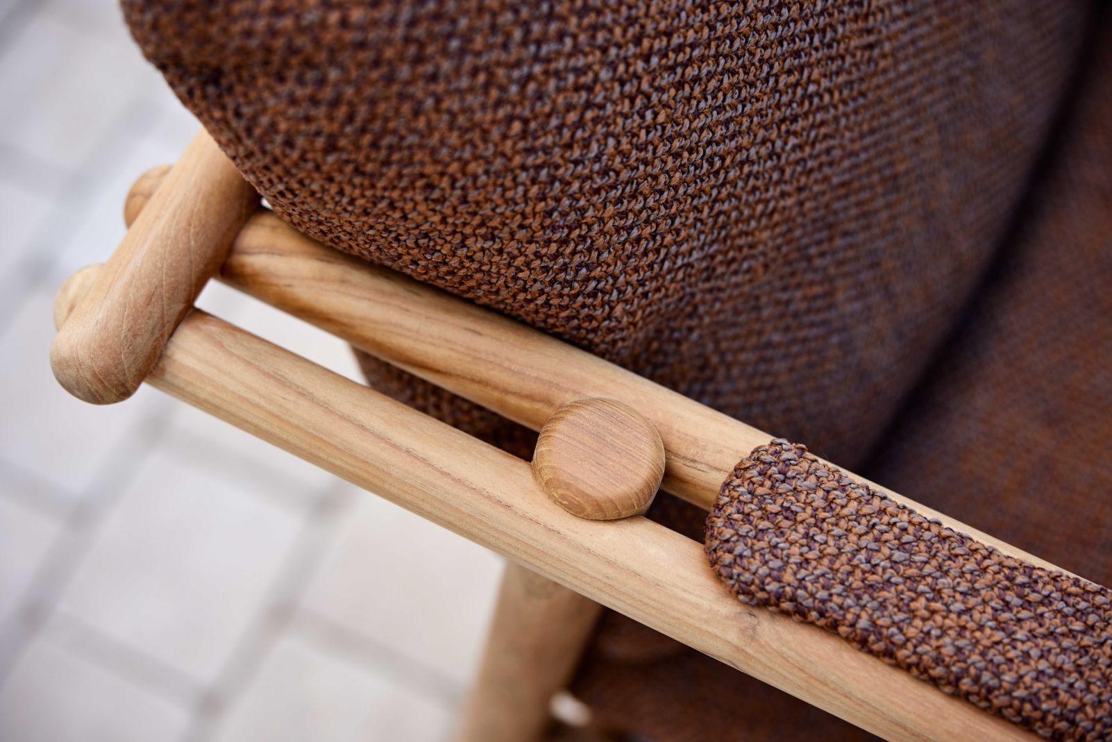 Sticks Outdoor fauteuil de détente avec coussin Cane-Line