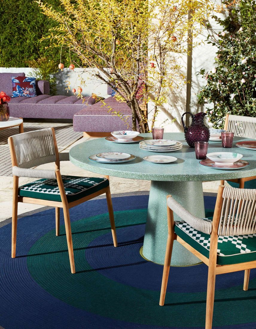 Dine Out Chair chaise avec coussin Cassina