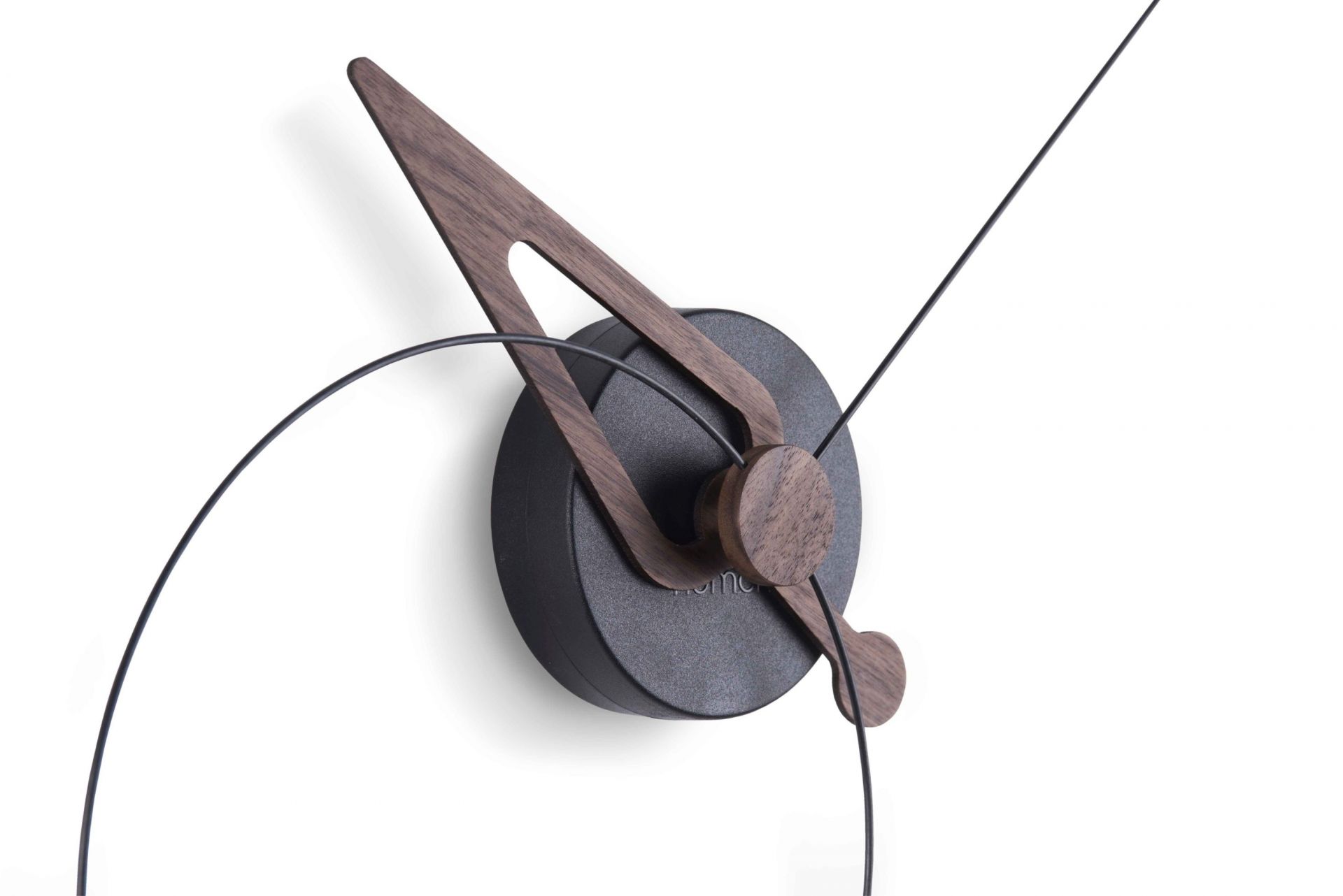 Pico horloge murale noyer/noir nomon