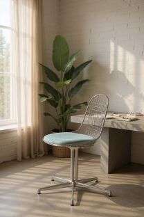 DKL-5 Wire Chair chaise avec coussin d'assise Vitra