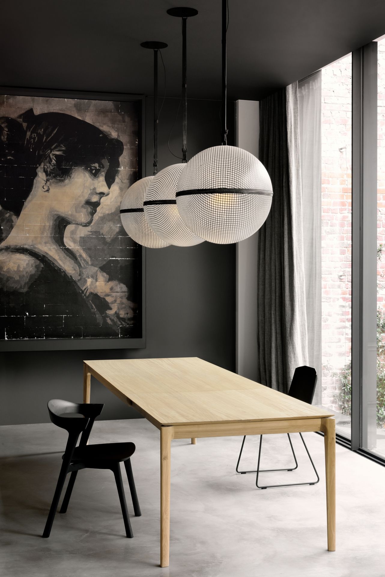 table à manger en chêne Ethnicraft Bok Extendable