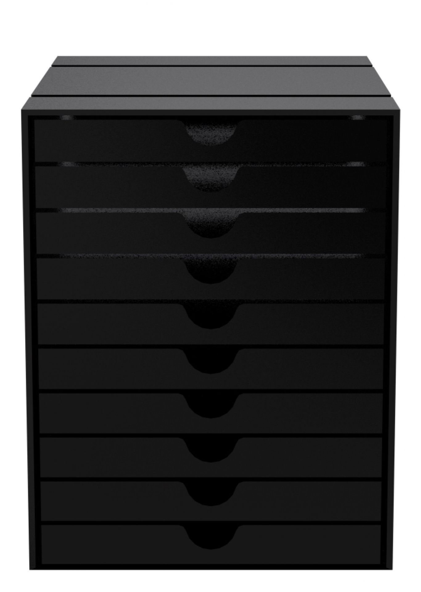 USM Haller Inos coffret C4 avec 10 plateaux fermés Home Office