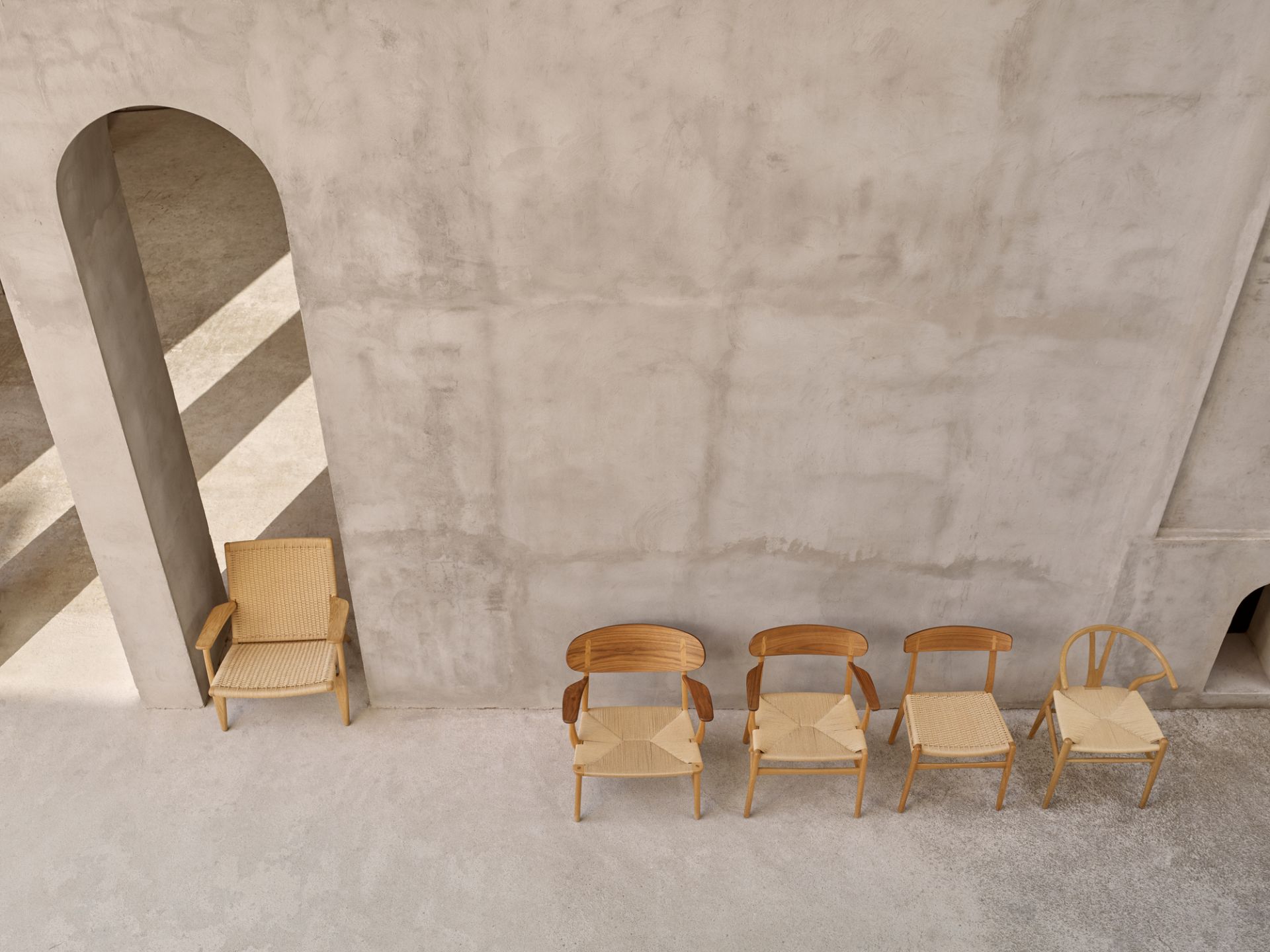 CH26 chaise en bois tresse naturelle/chêne savonné Carl Hansen &amp; Søn