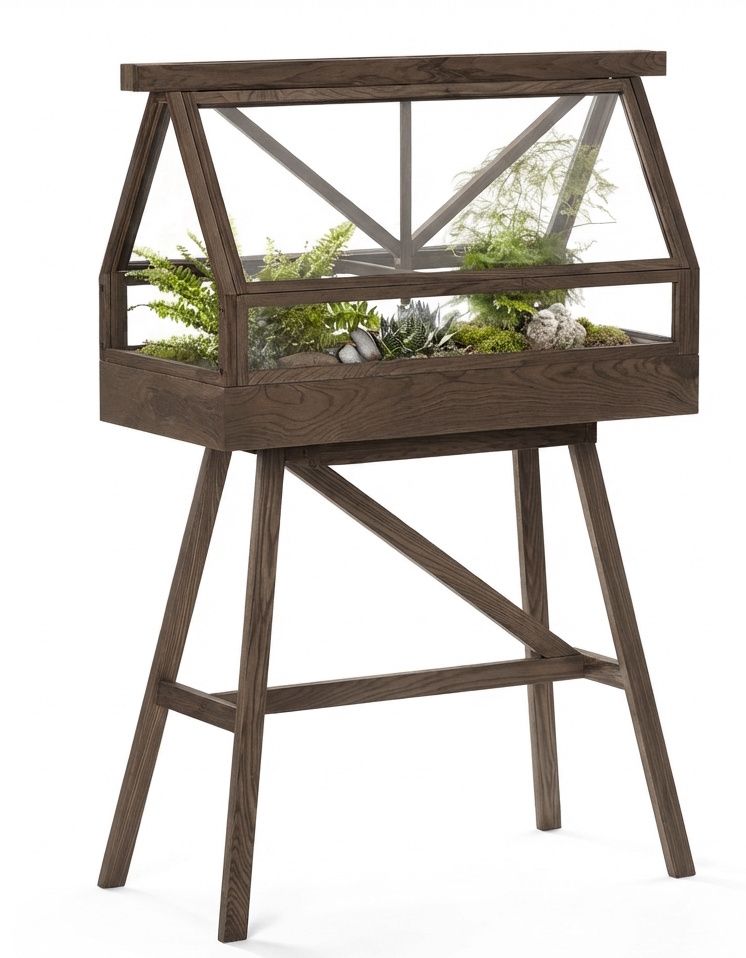 Serre Greenhouse Design House Stockholm frêne foncé