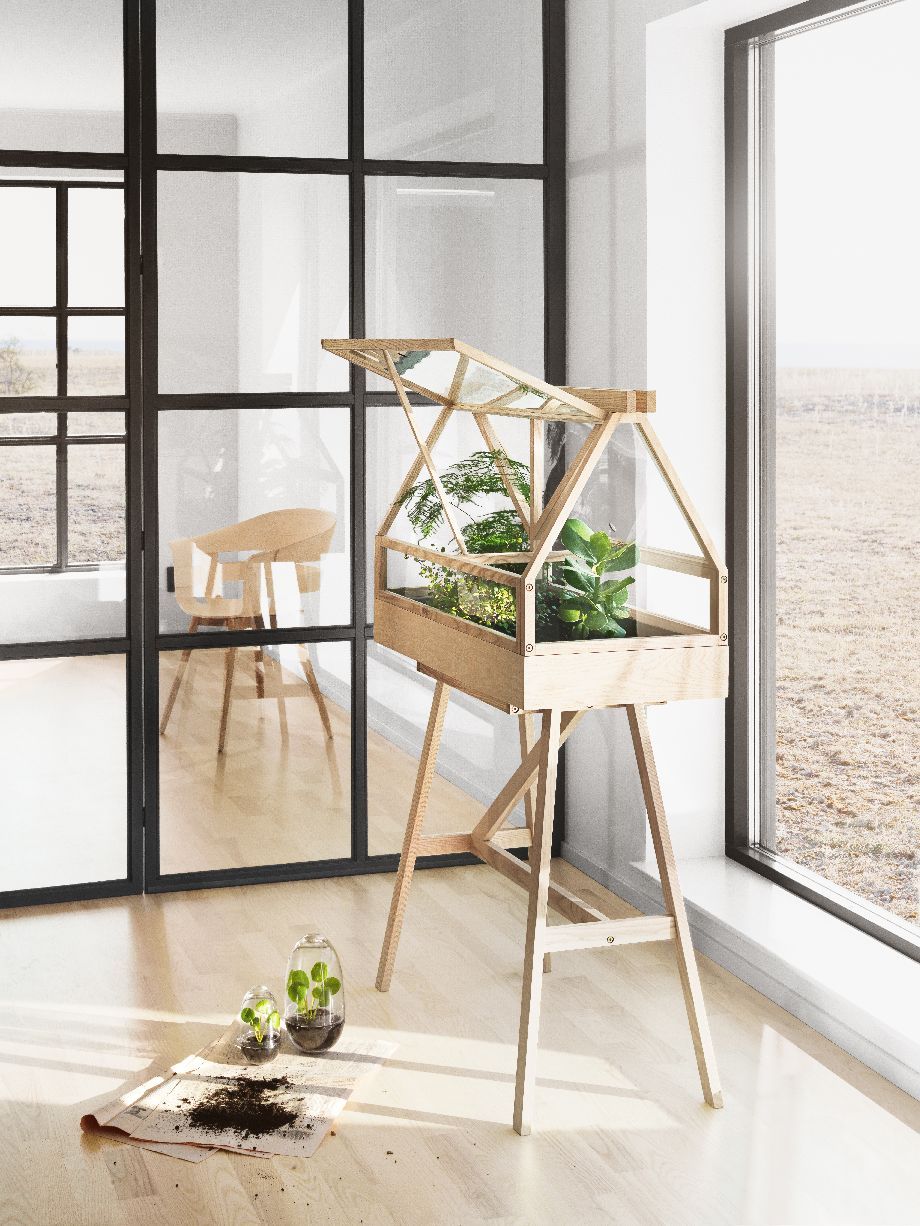 Serre Greenhouse Design House Stockholm frêne foncé