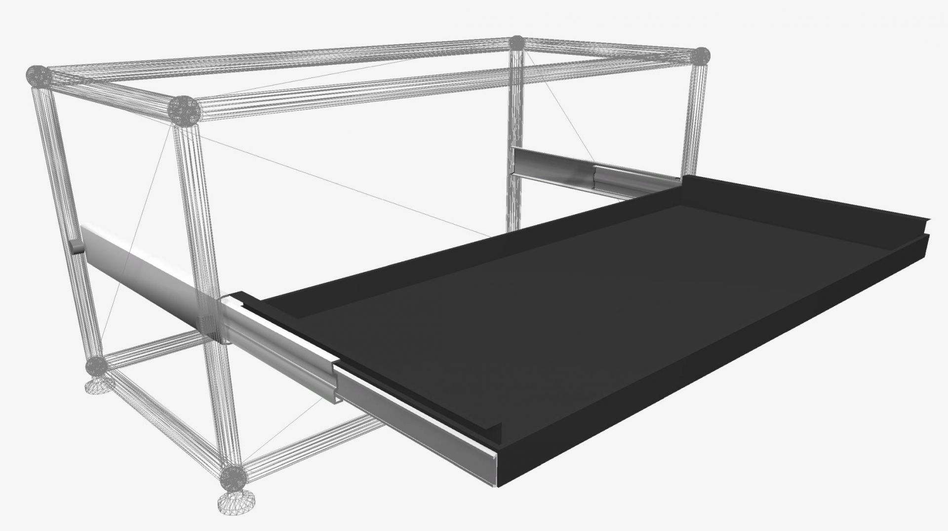 USM Haller étagère d'extension des pièces de rechange gris anthracite 39,5 x 35
