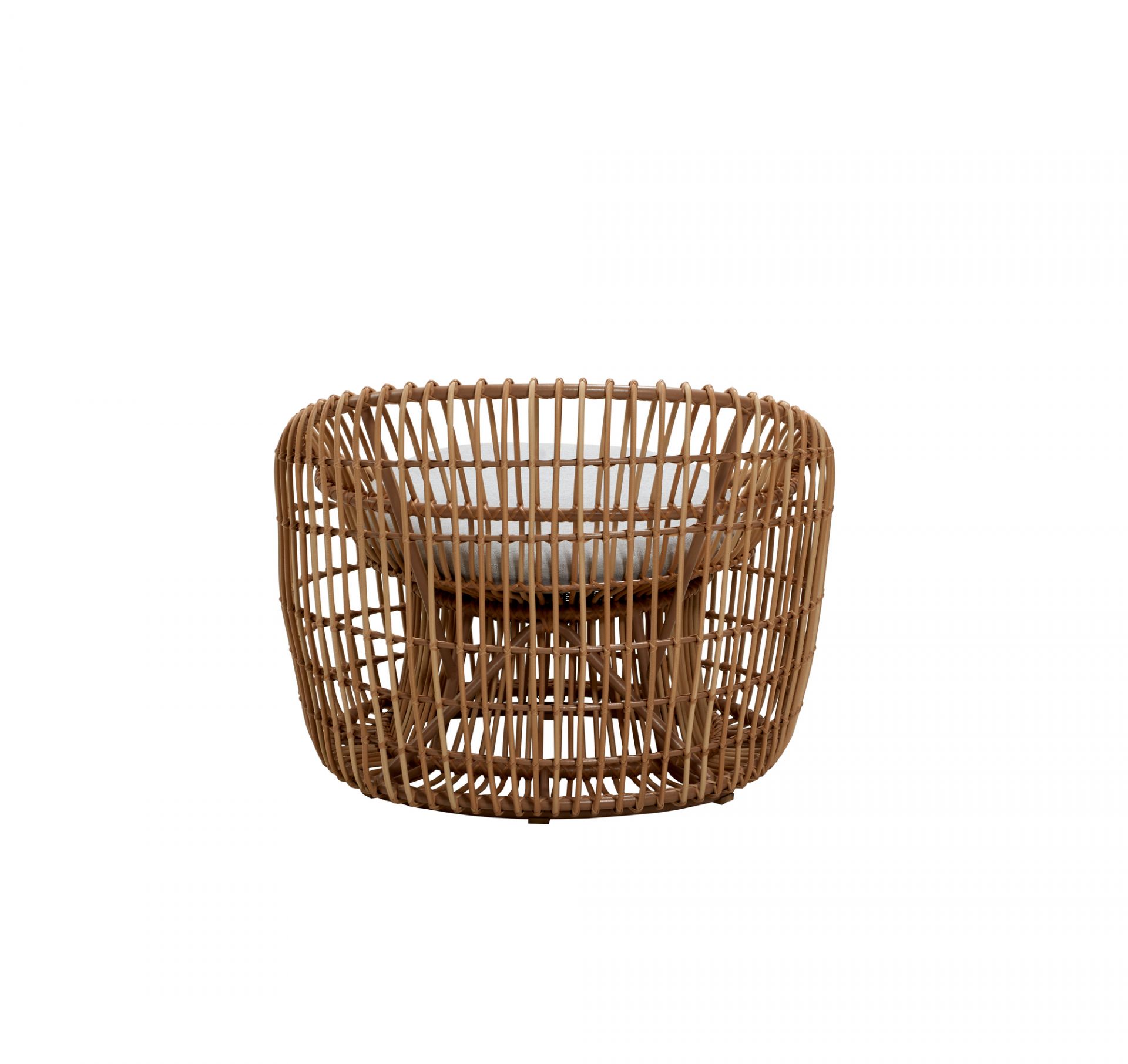 Nest Outdoor Round Fauteuil avec Coussin Cane-Line