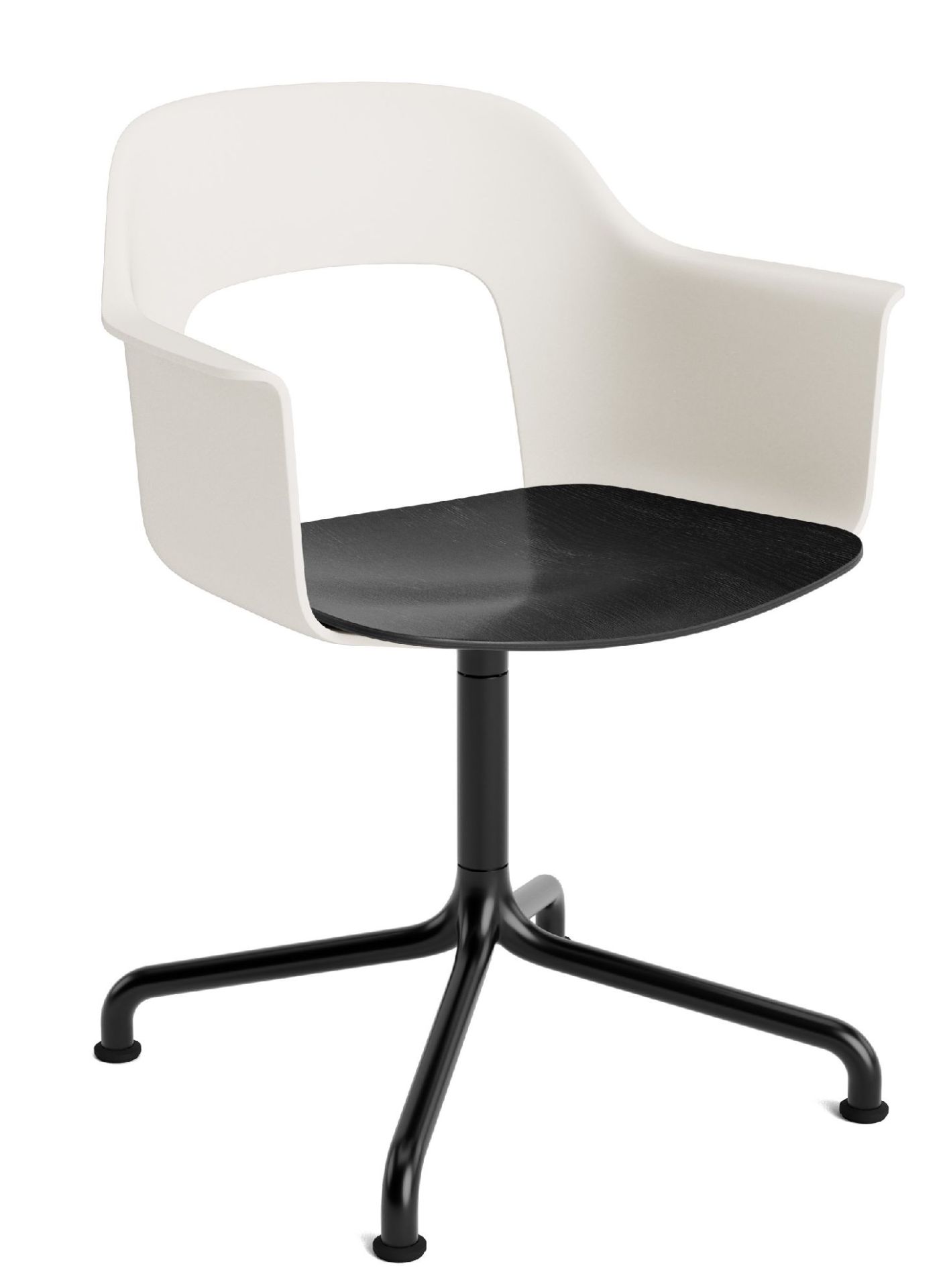 Layout Armchair 252 Fauteuil 4 pieds en étoile Pied pivotant avec base incurvée Hay  