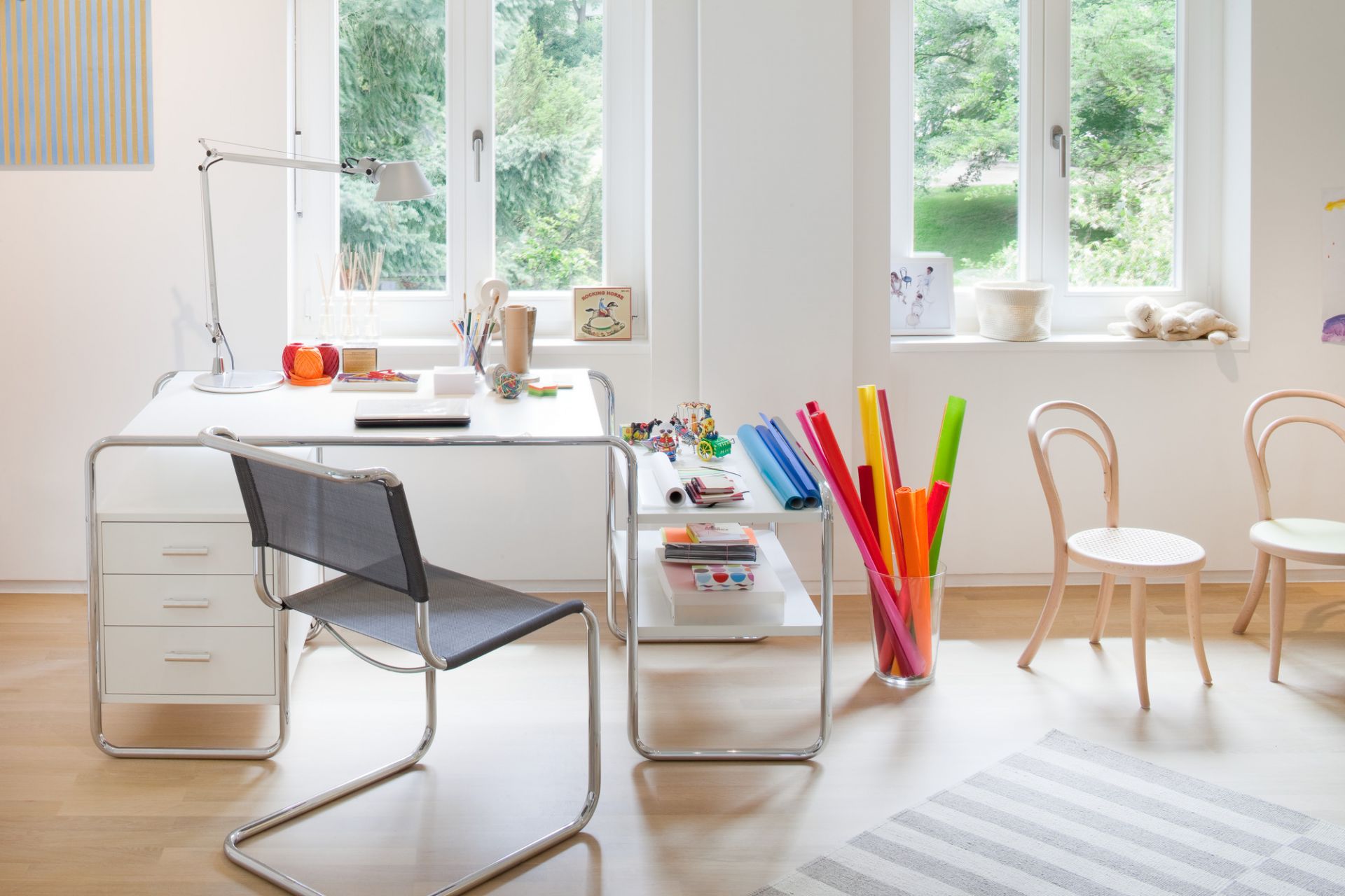 S 285 Bureau en Acier tubulaire Thonet