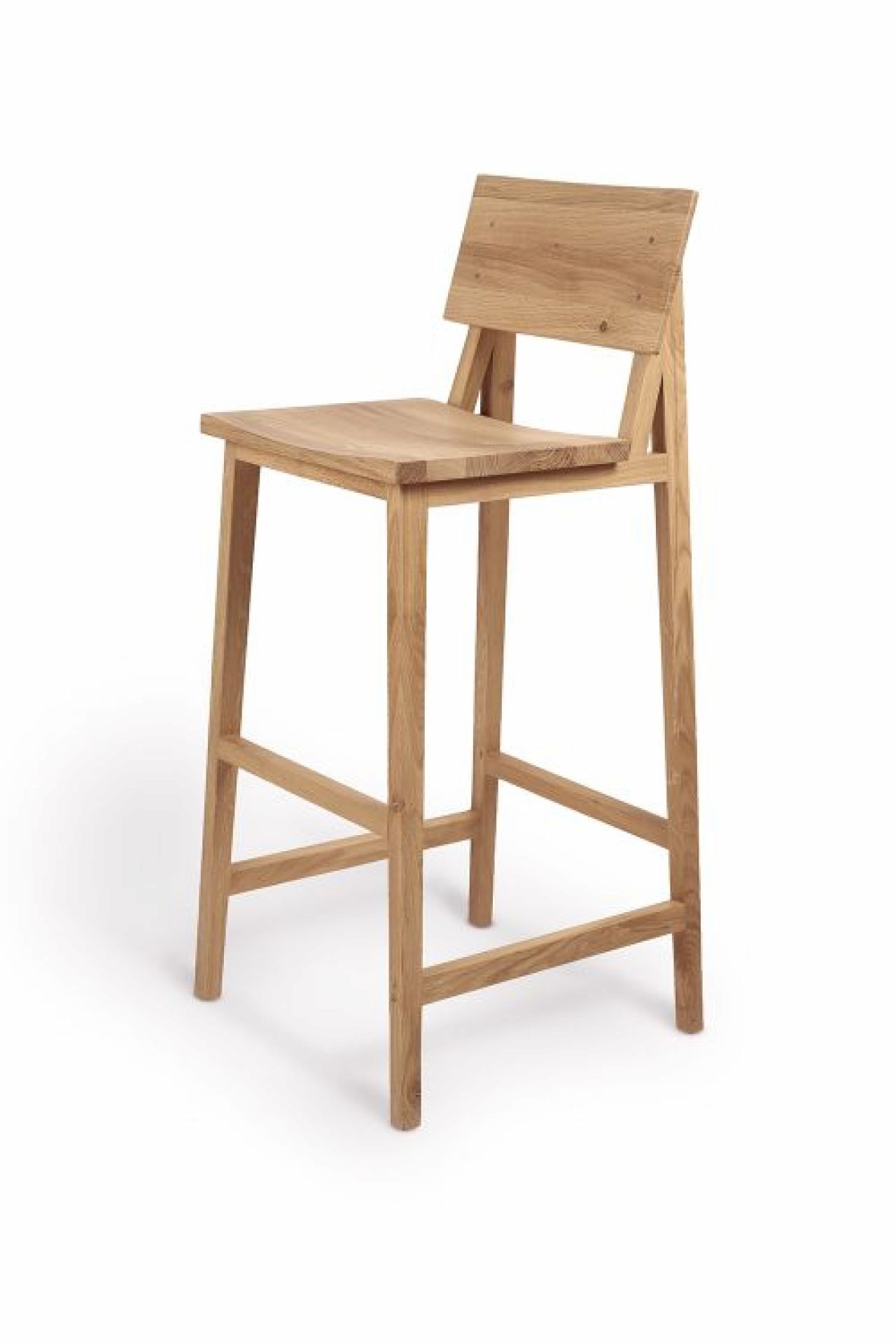 N4 tabouret de bar en chêne laqué Ethnicraft
