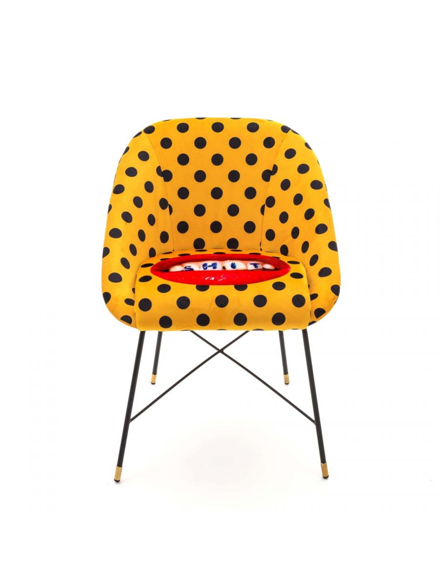 Toiletpaper chaise rembourrée Shit Seletti