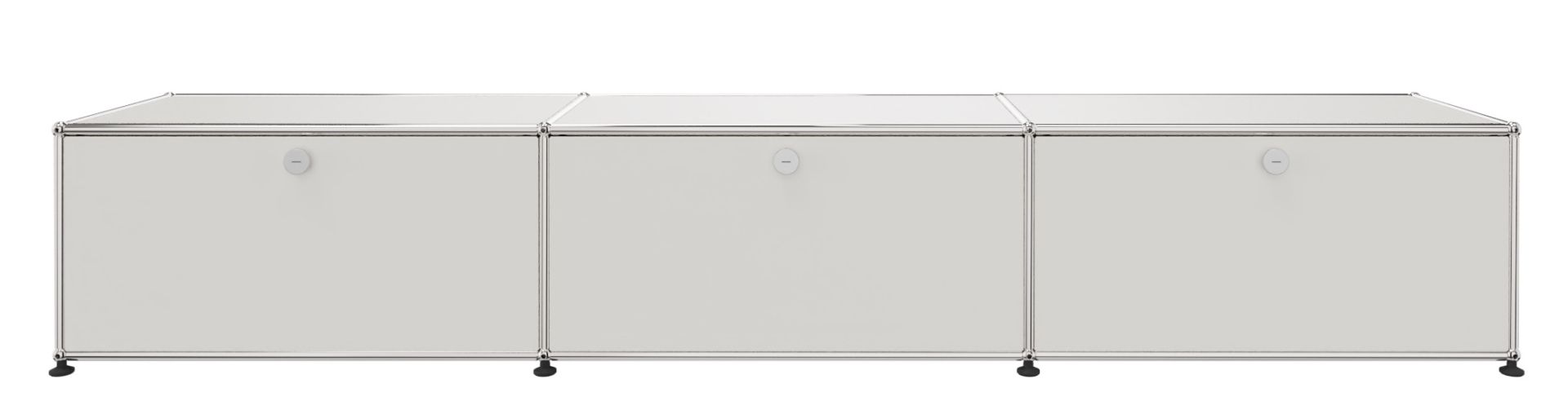 USM Haller Lowboard 3 Volets Blanc pur Blanc pur - FAST DELIVERY