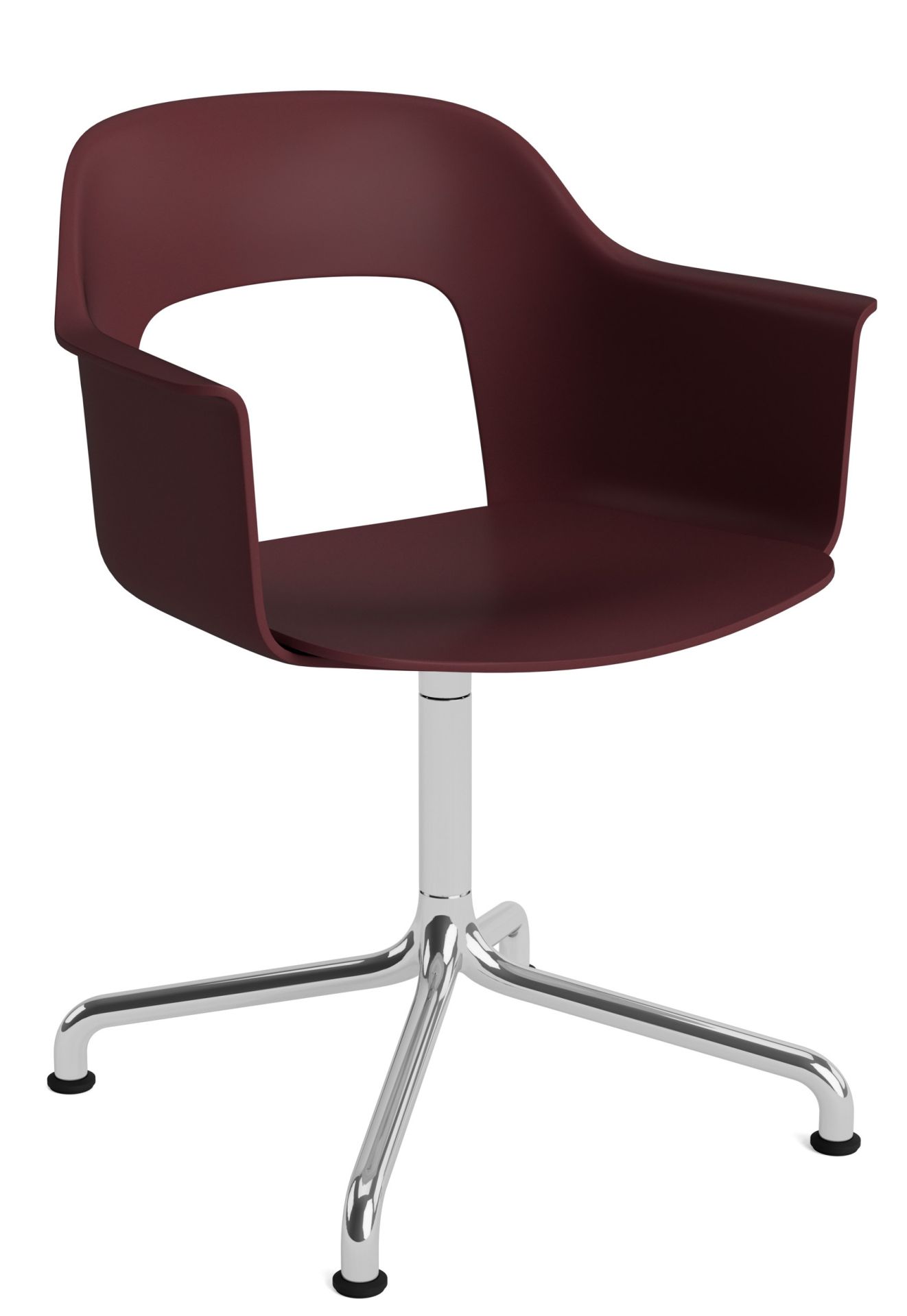 Layout Armchair 251 Fauteuil 4 pieds en étoile Pied pivotant avec base incurvée Hay  