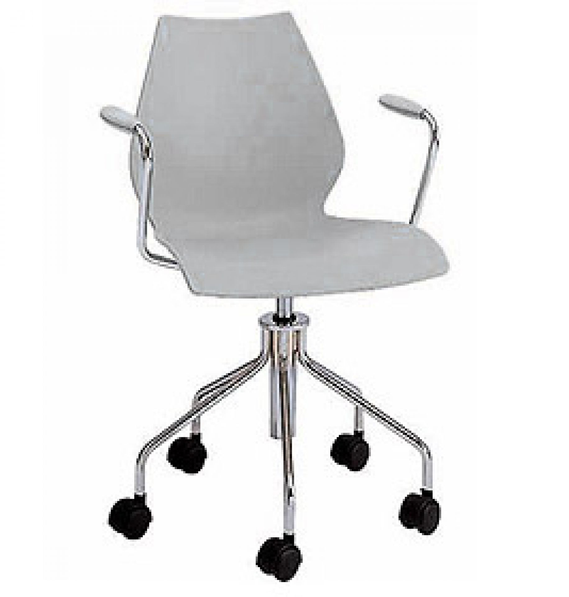 Chaise pivotante Maui avec vérin à gaz et accoudoirs Kartell