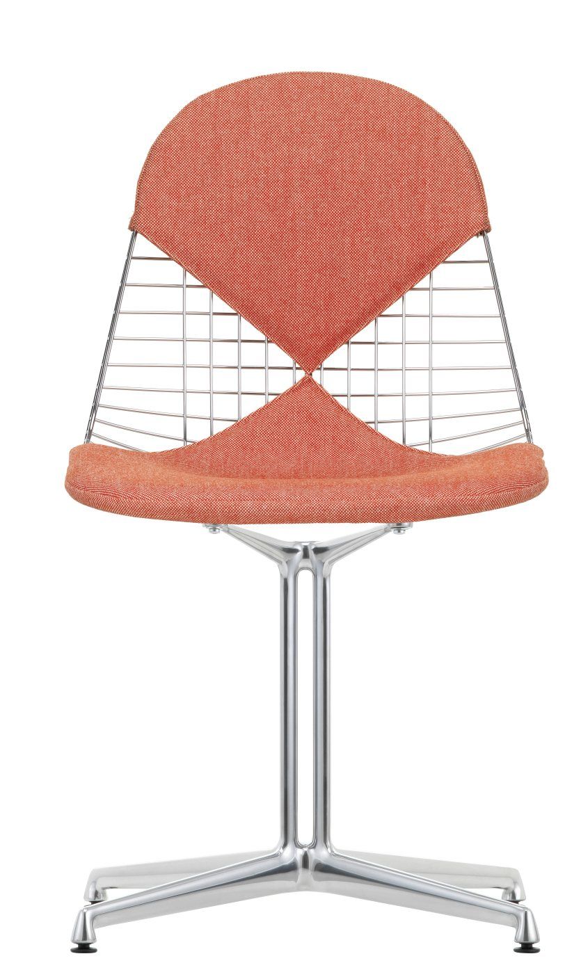 DKL-2 Wire Chair chaise avec assise et dossier rembourrés Vitra 