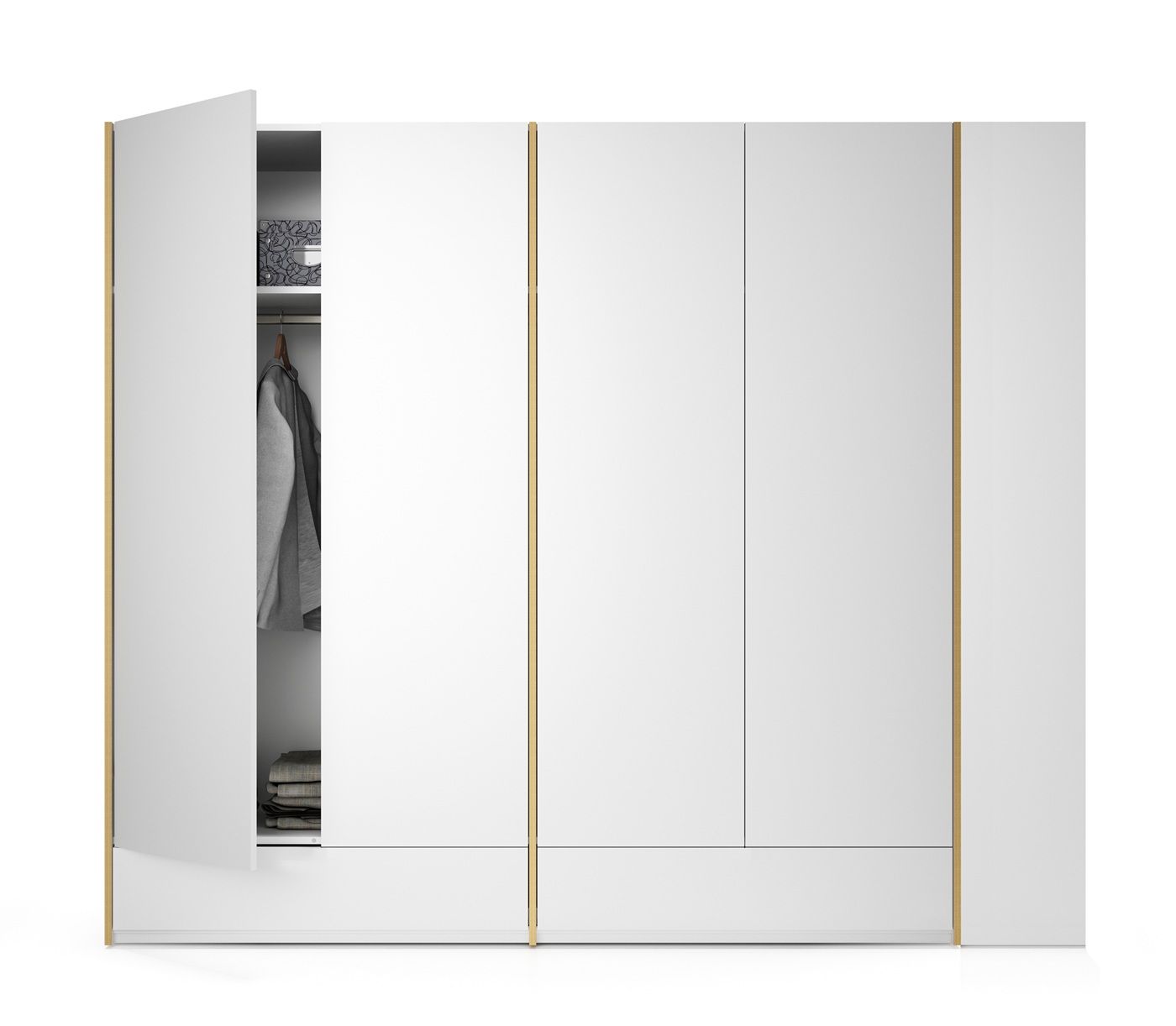 MODULAR PLUS Armoire Combinaison armoire double avec 2 tiroirs et armoire annexe à droite Müller Möbelwerkstätten