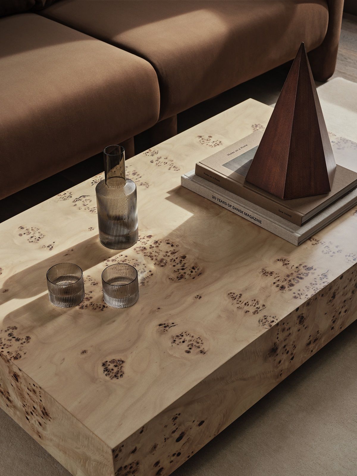 Burl Coffee Table Natural Table basse Ferm Living 