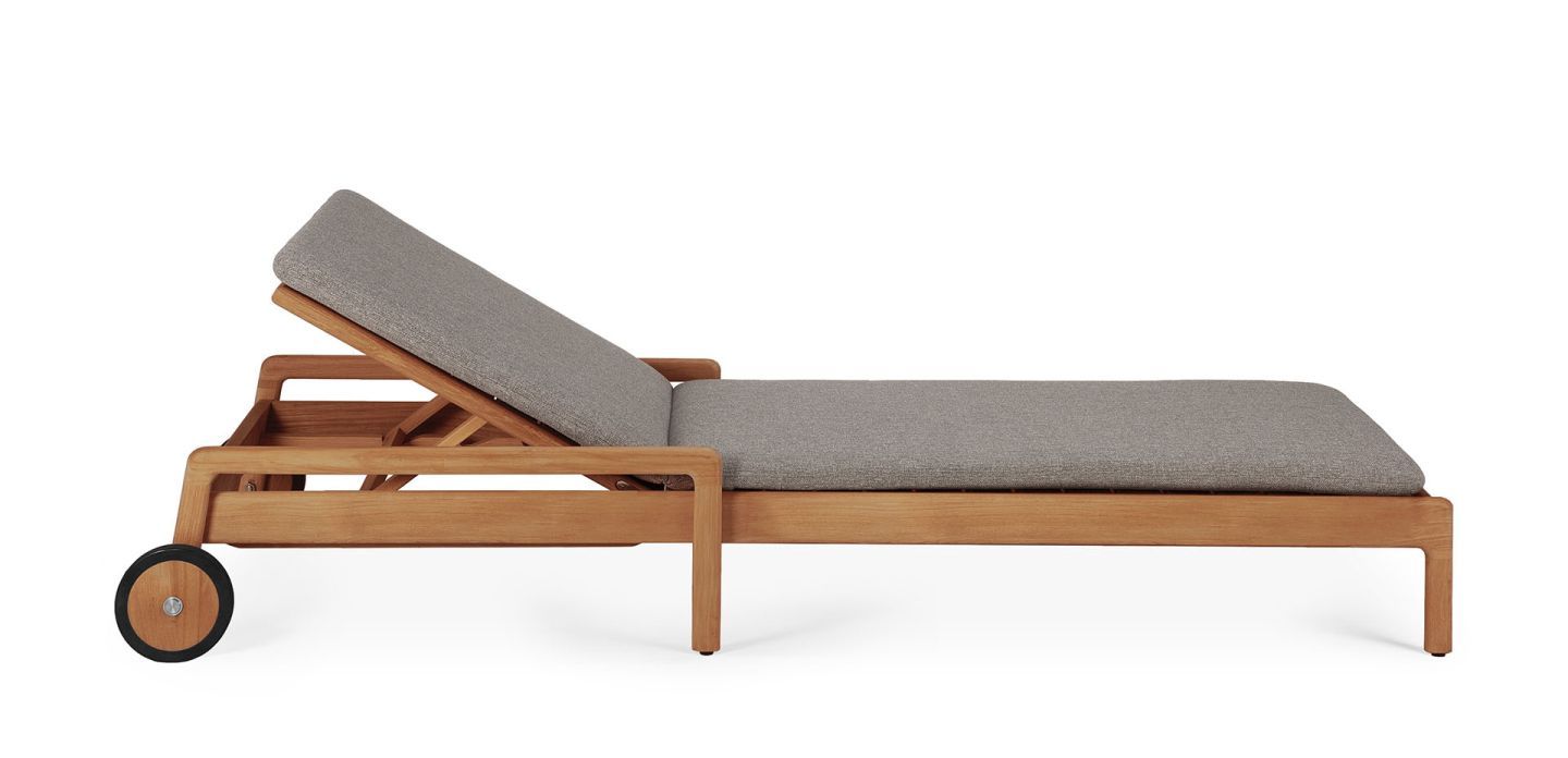 Jack Outdoor Adjustable Lounger Teak Ethnicraft Mokka