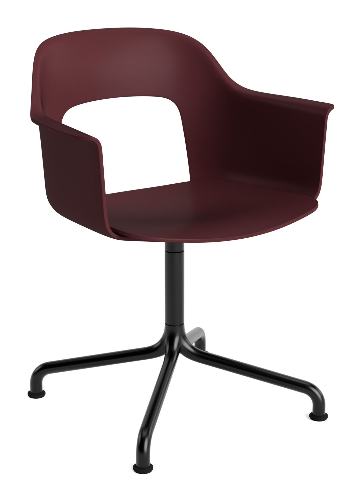 Layout Armchair 251 Fauteuil 4 pieds en étoile Pied pivotant avec base incurvée Hay  