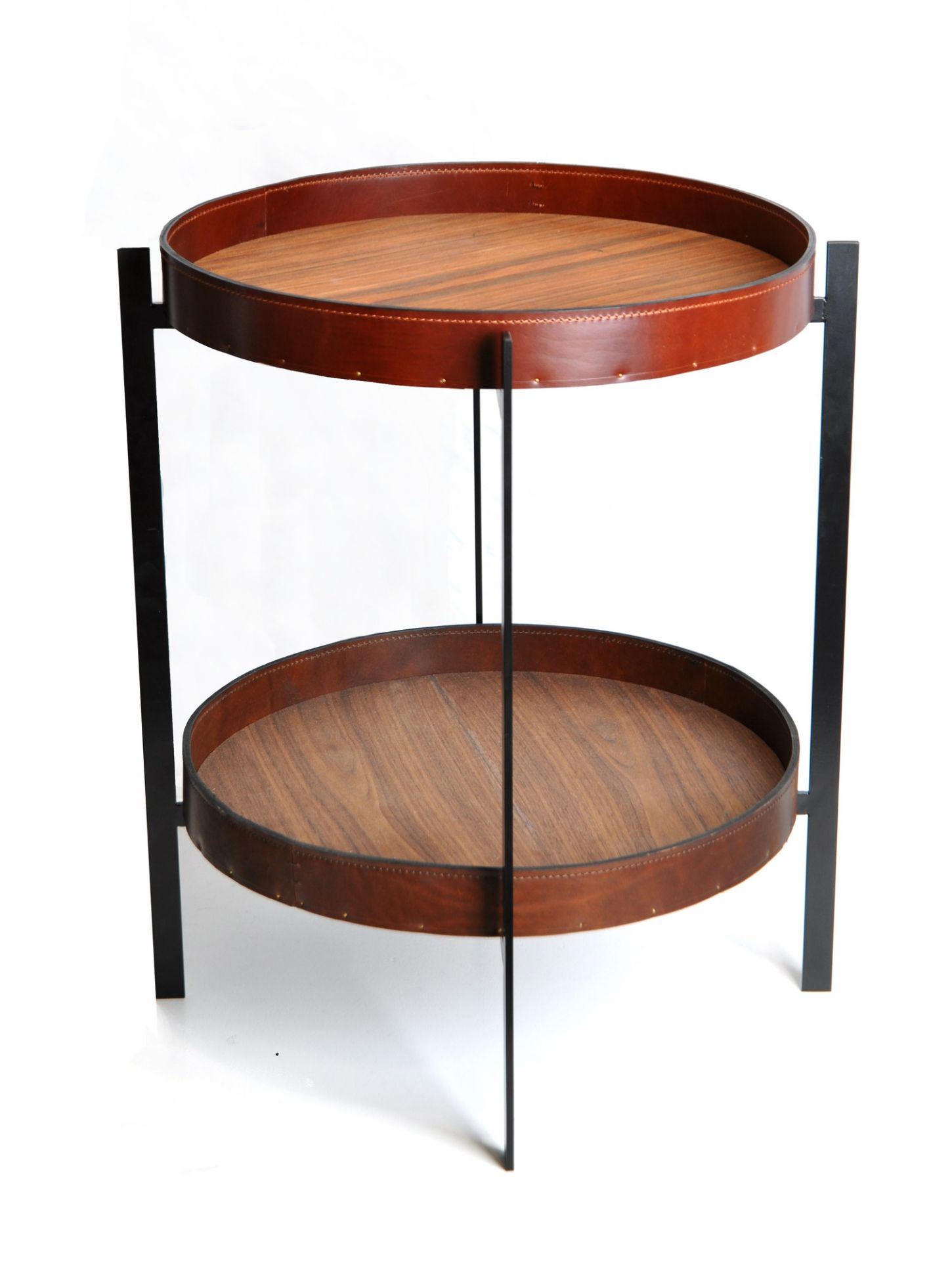 Deck Table Cuir &amp; Bois Ox Denmarq