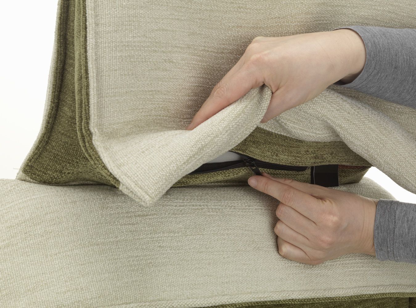 Bascule Fauteuil à dossier haut avec pouf Vitra