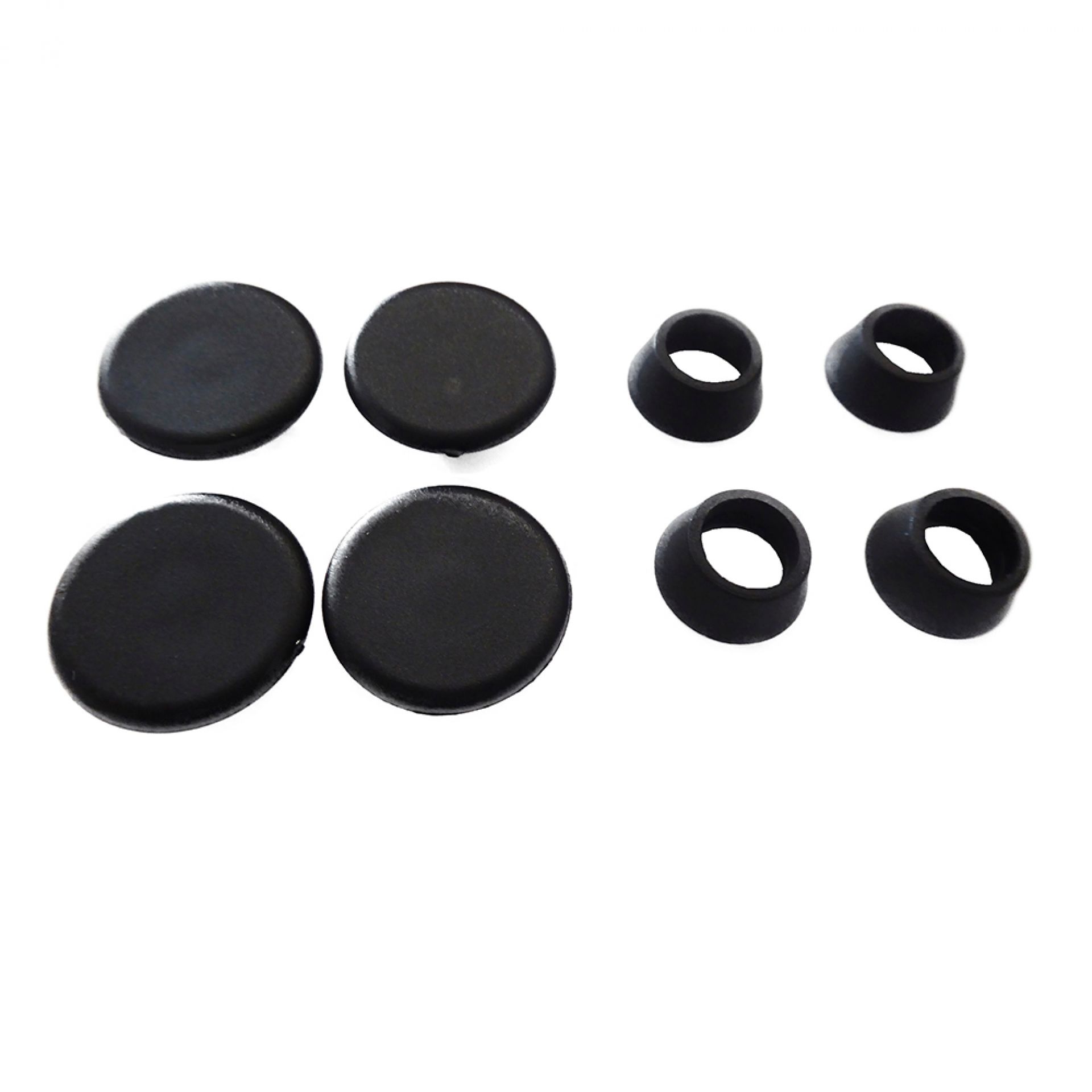 Set de patins en feutre pour Eames Plastic Chair DSR, DAR, DKR Vitra - noir